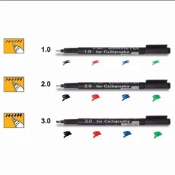 SNOWMAN CALLIGRAPHY PENS- GREEN- 2.0